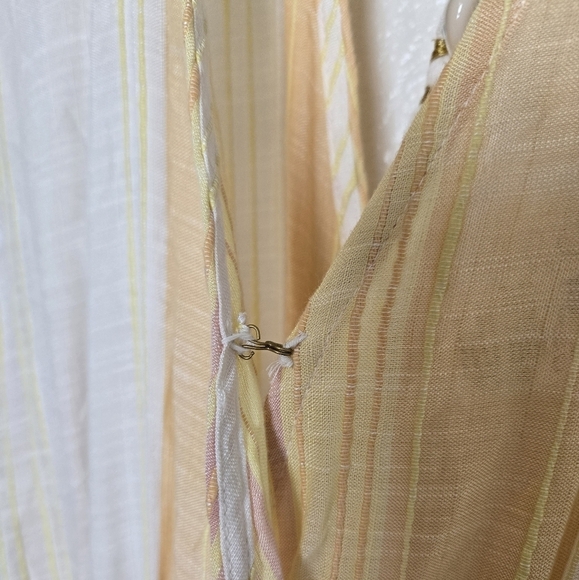 L*Space Alixandria Cutout Faux Wrap Cover-Up Dress in Ravello Stripe size Medium - Picture 7 of 14